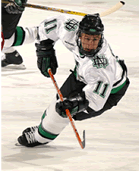 zach parise fighting sioux jersey